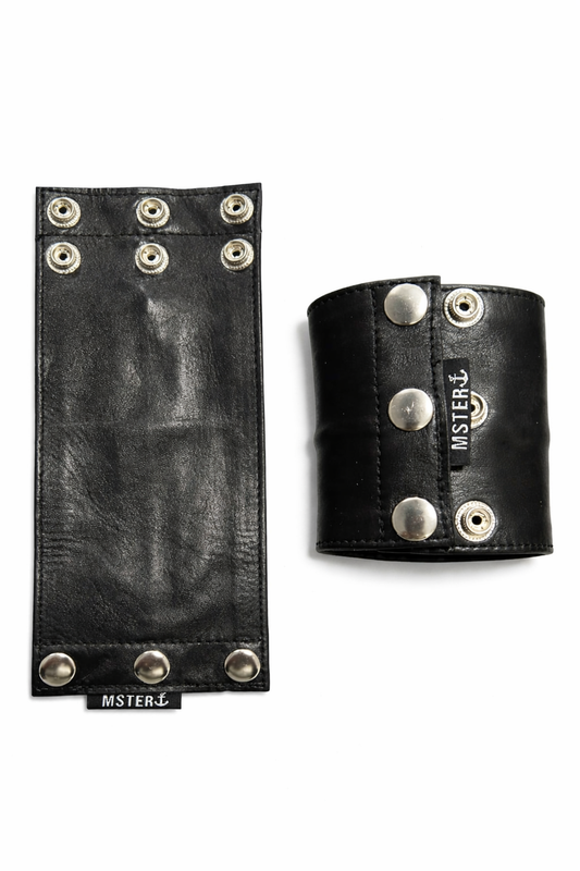 Black Leather wristband