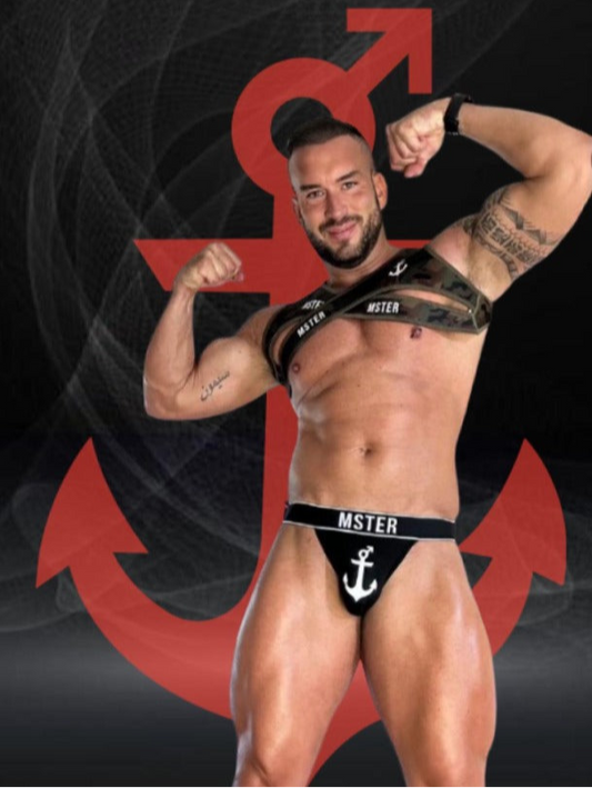 Men's Fetish Harness Camo